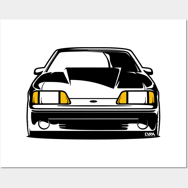 Foxbody Ford Mustang GT Wall Art by LYM Clothing